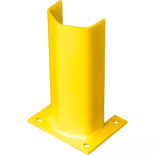1-4-thick-12-h-steel-post-protector-yellow 1/4" Thick 12" H Steel Post Protector Yellow