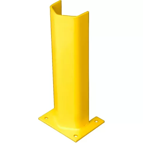 1-4-thick-18-h-steel-post-protector-yellow 1/4" Thick 18" H Steel Post Protector Yellow