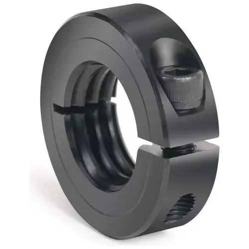 1-piece-threaded-clamping-collar-black-oxide-steel 1-Piece Threaded Clamping Collar, Black Oxide Steel