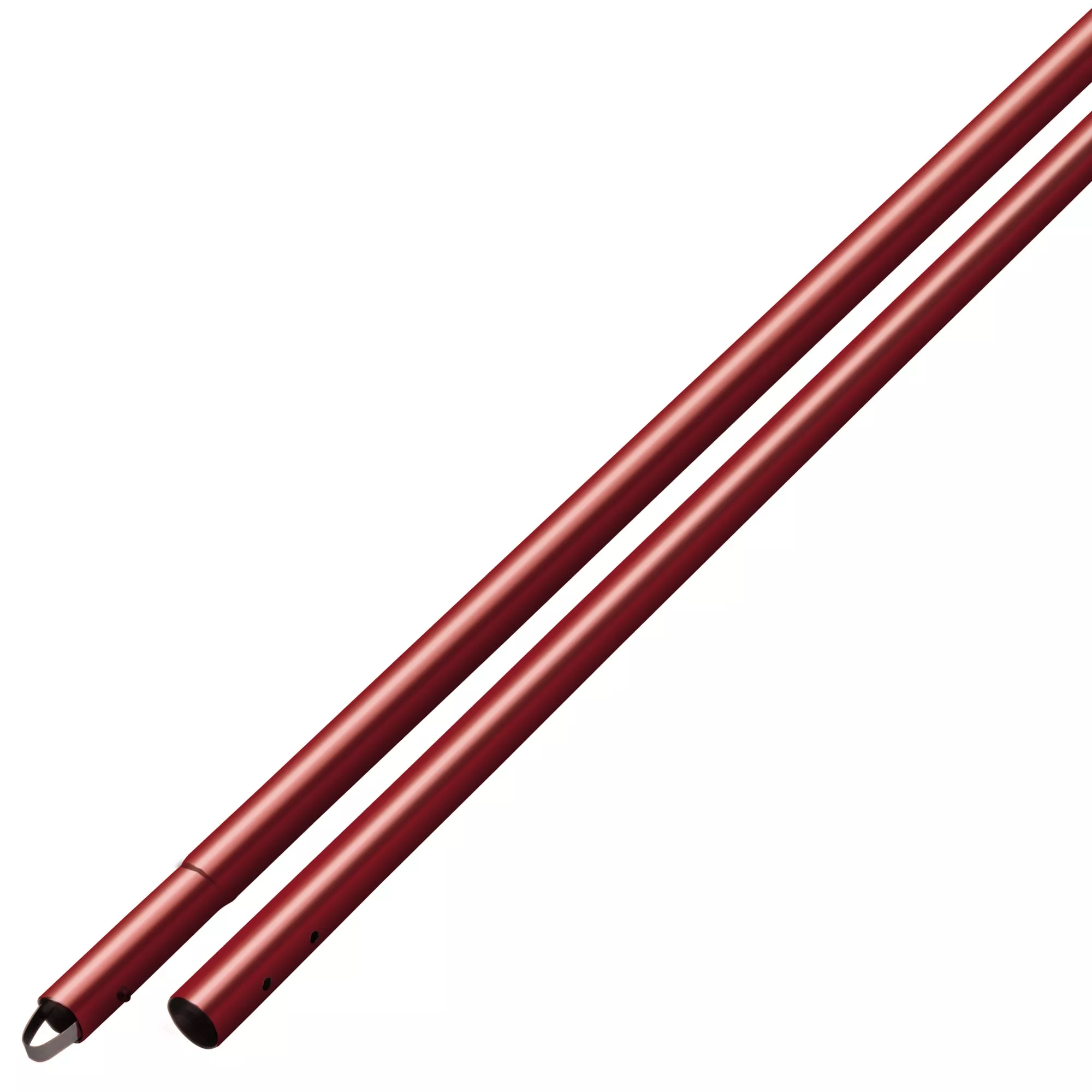 10-anodized-aluminum-swaged-button-handle-1-3-4-diameter-red 10' Anodized Aluminum Swaged Button Handle - 1-3/4" Diameter (Red)