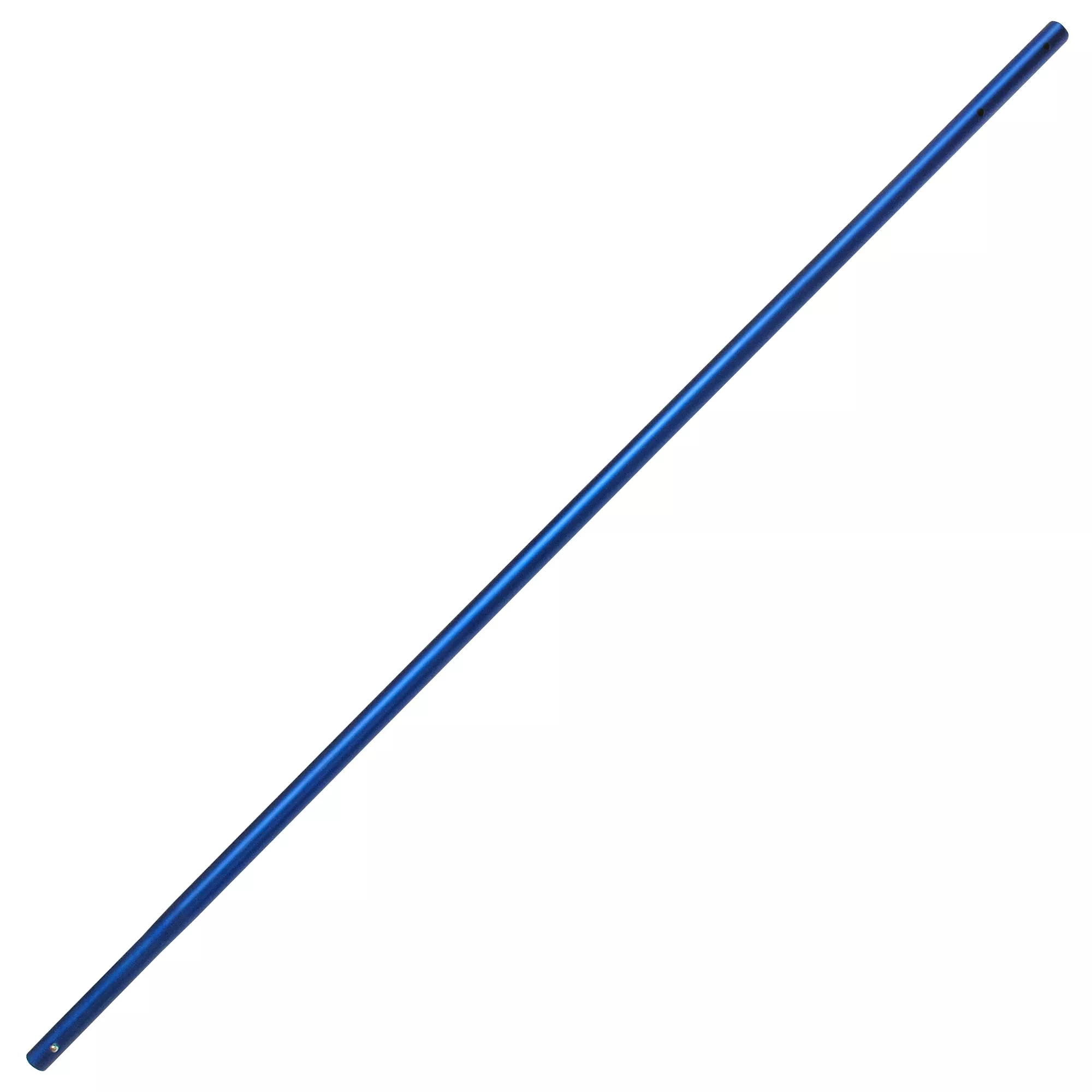 10-anodized-aluminum-swaged-button-handle-1-3-8-diameter-blue 10' Anodized Aluminum Swaged Button Handle - 1-3/8" Diameter (Blue)