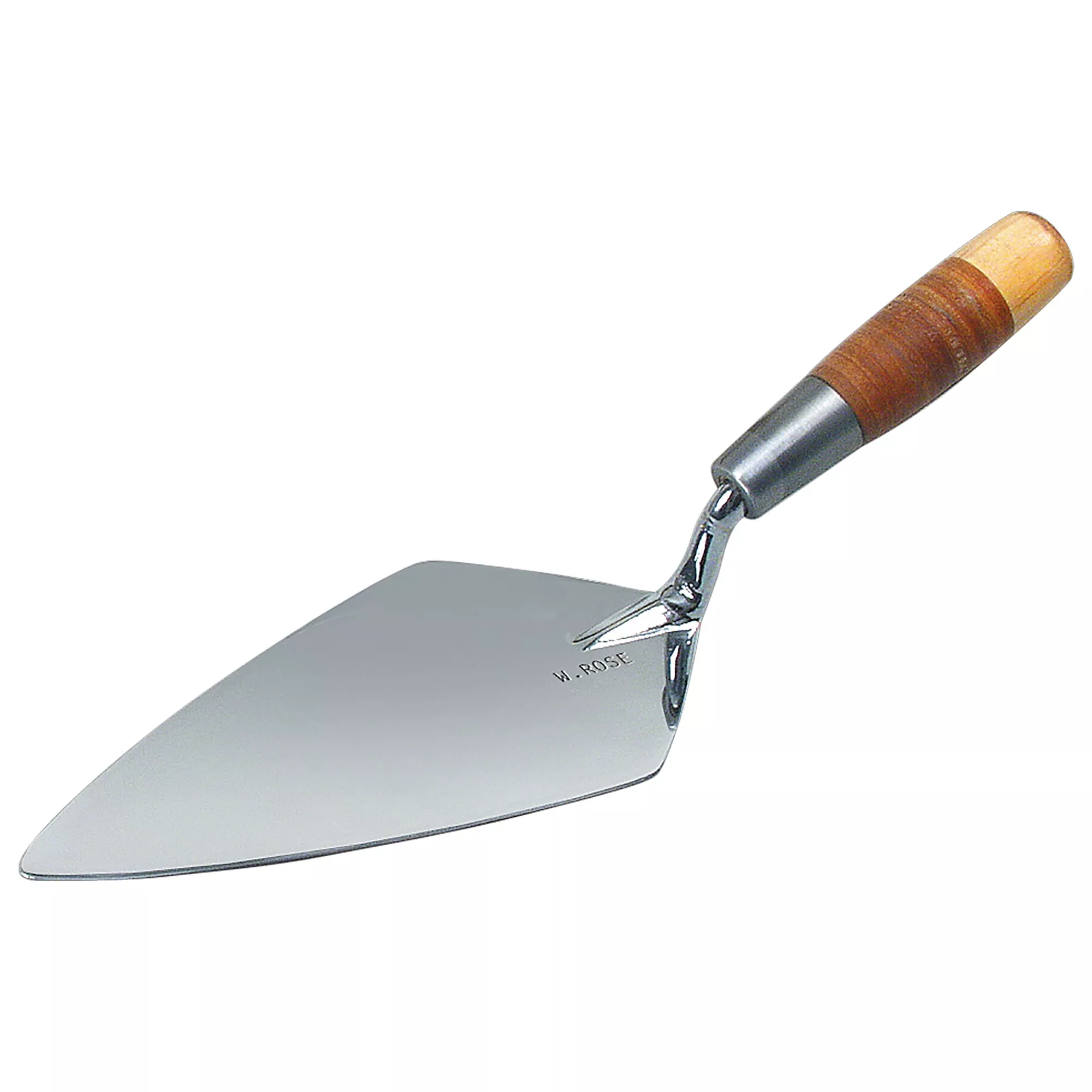 10" Chrome Ceremonial Trowel with Leather Handle