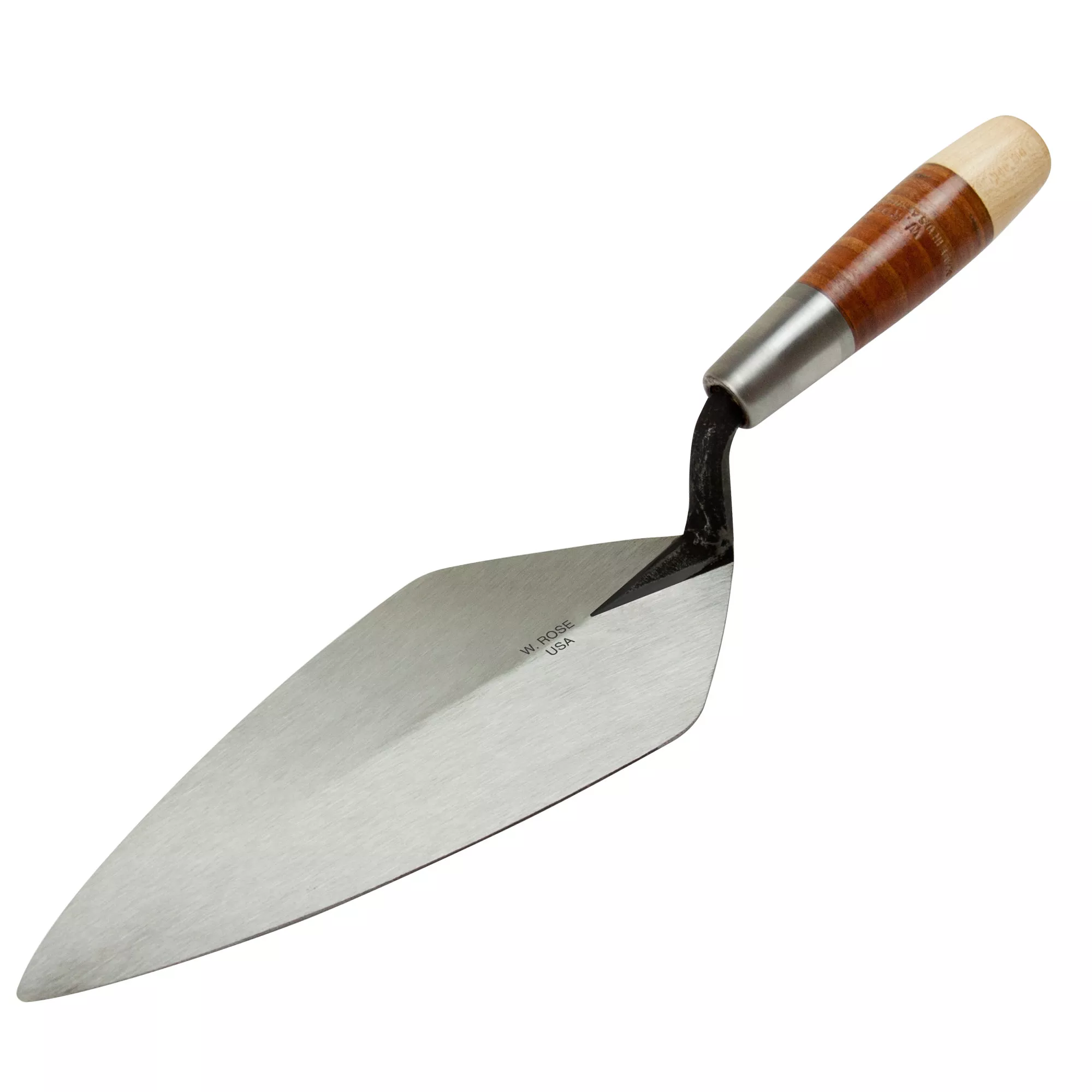 10-narrow-london-brick-trowel-with-leather-handle 10” Narrow London Brick Trowel with Leather Handle