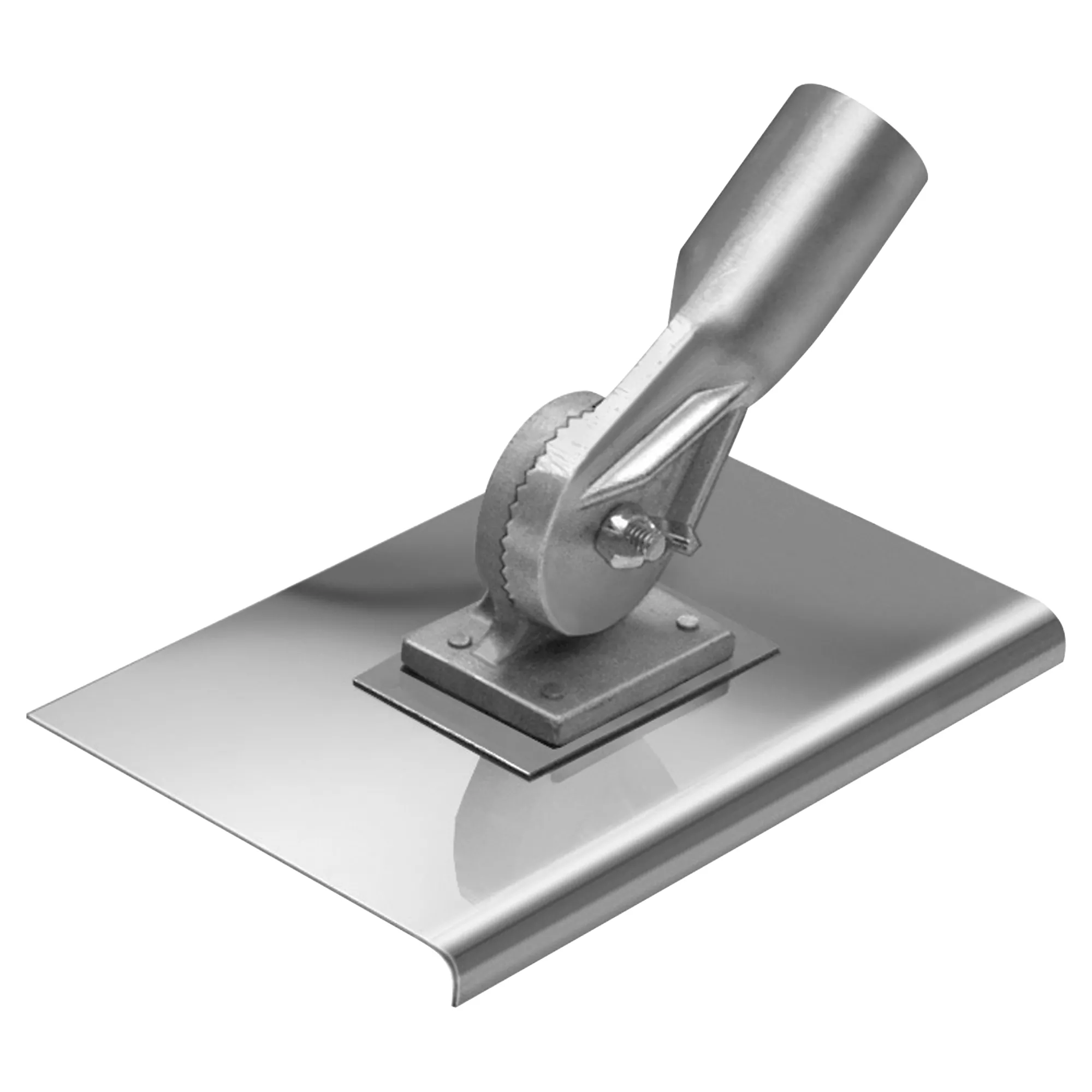 10-x-10-1-2-r-stainless-steel-walking-seamer-edger-with-threaded-handle-socket 10" x 10" 1/2"R Stainless Steel Walking Seamer/Edger with Threaded Handle Socket