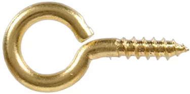 106x15-16-solid-brass-screw-eye .106X15/16 SOLID BRASS SCREW EYE