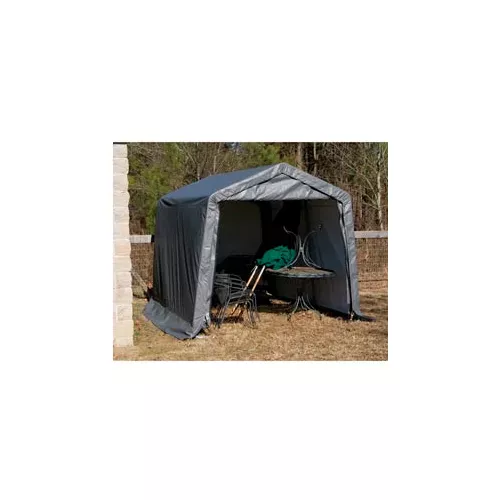 10x10x8-peak-style-shed-4-15-augers-1-3-8-frame-grey 10x10x8 Peak Style Shed 4-15" Augers 1-3/8" Frame - Grey