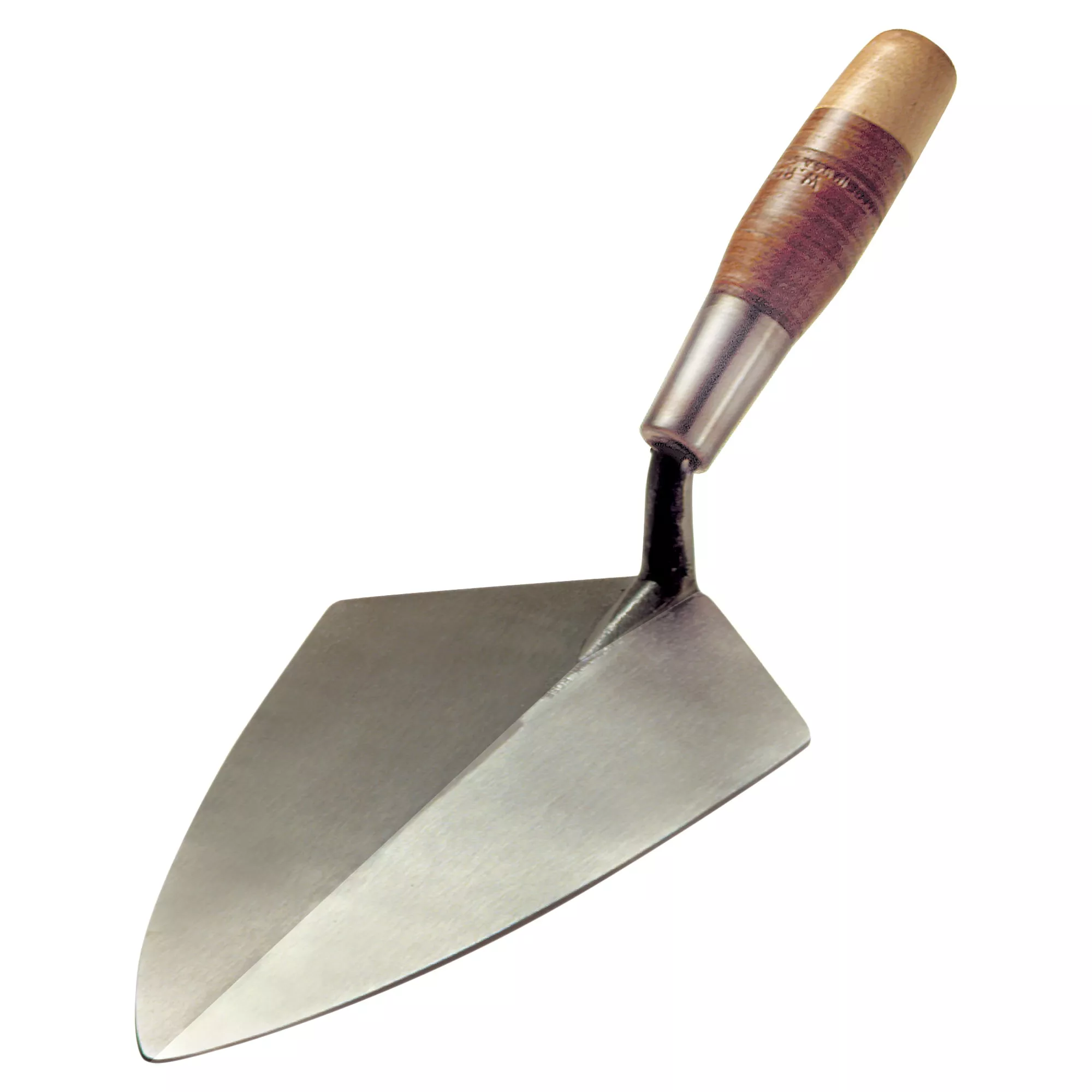 11-1/2” Wide Heel Brick Trowel with Leather Handle