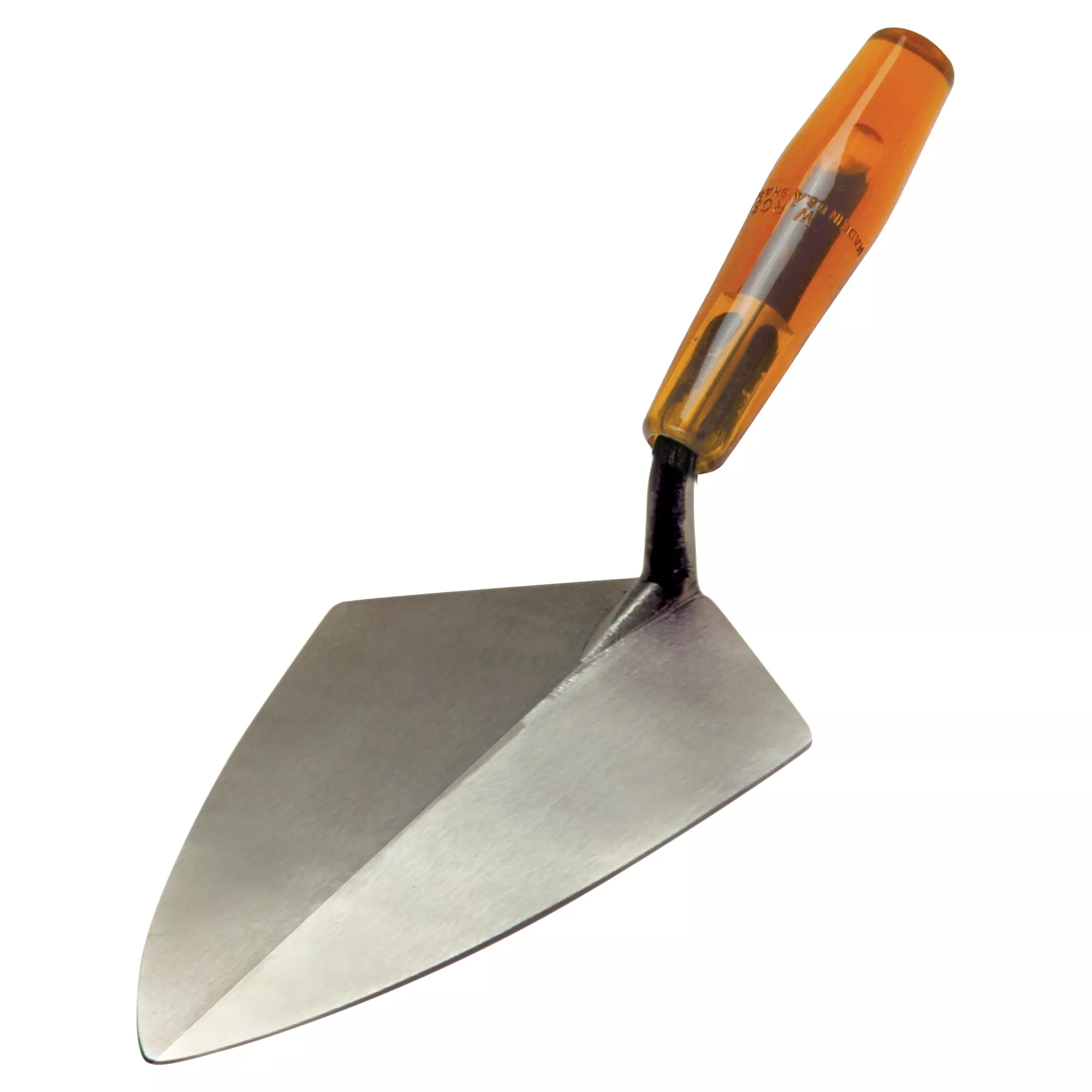 11” Wide Heel Brick Trowel with Plastic Handle
