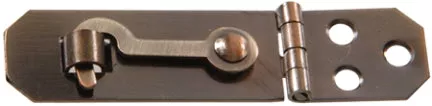 3/4ANTIQUE BRASS HASP W/HOOK