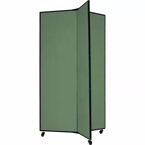 3 Panel Display Tower, 5'9"H, Fabric - Mallard