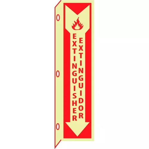 3d-glow-sign-plastic-extinguisher-bilingual 3D Glow Sign Plastic - Extinguisher Bilingual
