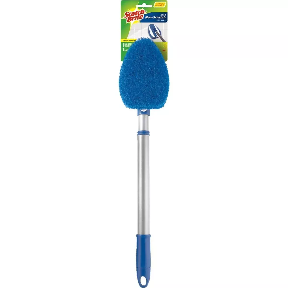 3m-scotch-gard-long-handled-shower-bath-scrubber-with-handle 3M Scotch-Gard Long Handled Shower & Bath Scrubber with Handle