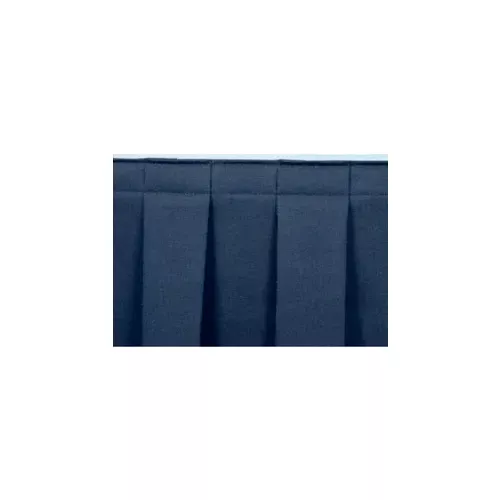 4-l-box-pleat-skirting-8-h-stage-blue 4'L Box-Pleat Skirting for 8"H Stage - Blue
