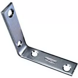 4-Pk., 2.5 x 5/8-In. Zinc Corner Iron