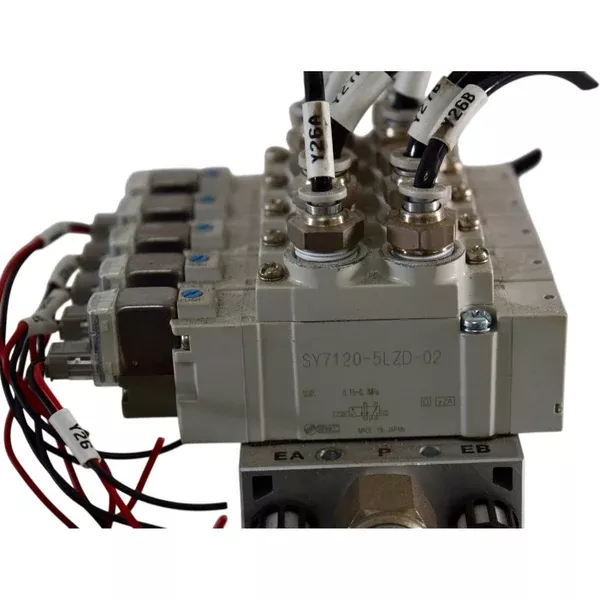 5-smc-sy7120-5lzd-02-solenoid-valves-w-manifold-block (5) SMC SY7120-5LZD-02 Solenoid Valves w/ Manifold Block