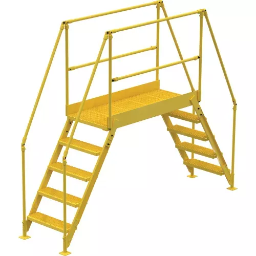 5-step-cross-over-ladder-115-1-2-l 5 Step Cross-Over Ladder - 115-1/2"L