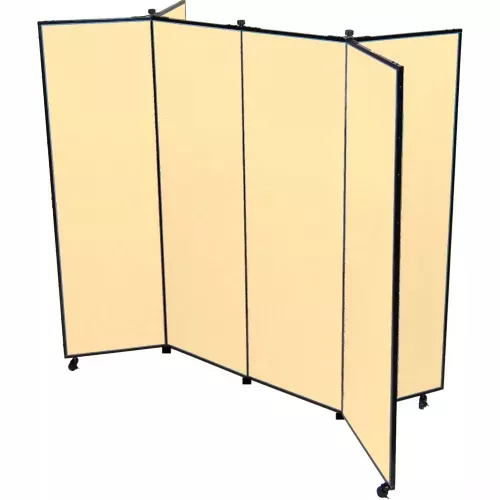 6-panel-display-tower-6-5-h-fabric-desert 6 Panel Display Tower, 6'5"H, Fabric - Desert