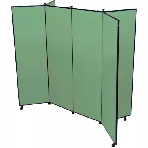 6-panel-display-tower-6-5-h-fabric-mallard 6 Panel Display Tower, 6'5"H, Fabric - Mallard