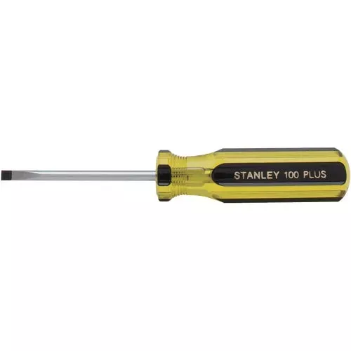 66-186-stanley-100-plus-cabinet-tip-slotted-screwdriver 66-186-A Stanley 100 PLUS Cabinet Tip Slotted Screwdriver