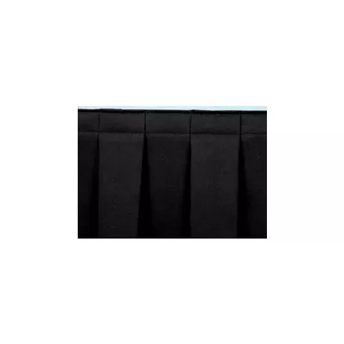 8-l-box-pleat-skirting-24-h-stage-black 8'L Box-Pleat Skirting for 24"H Stage - Black