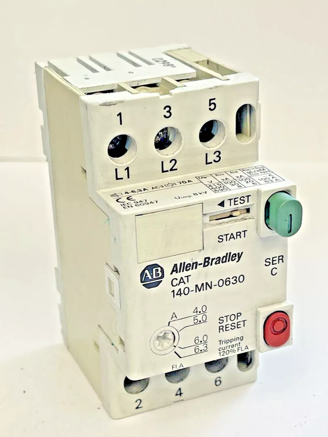 allen-bradley-140-mn-0630-ser-c-manual-motor-starter ALLEN BRADLEY - 140-MN-0630 SER. C - MANUAL MOTOR STARTER