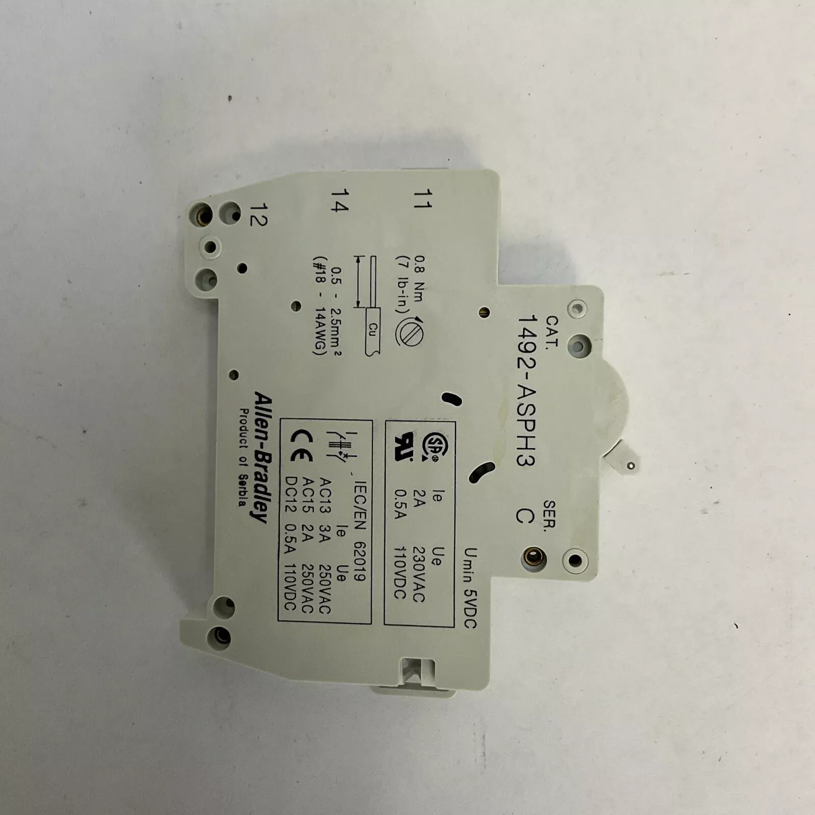allen-bradley-1492-asph3-ser-c-auxiliary-switch ALLEN BRADLEY 1492-ASPH3 SER C AUXILIARY SWITCH