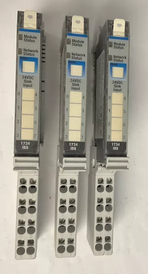 allen-bradley-1734-ib8-plc-module-ser-d-w-1734-top-base-ser-lotof3 ALLEN BRADLEY 1734-IB8 PLC MODULE SER.D W/1734-TOP BASE SER.A ***LOTOF3***