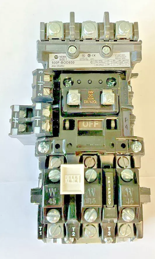 allen-bradley-500f-bod930-starter-ser-c-w-db762dl-coil-w45-heaters ALLEN BRADLEY 500F-BOD930 STARTER SER.C W/ DB762DL COIL, W45 HEATERS