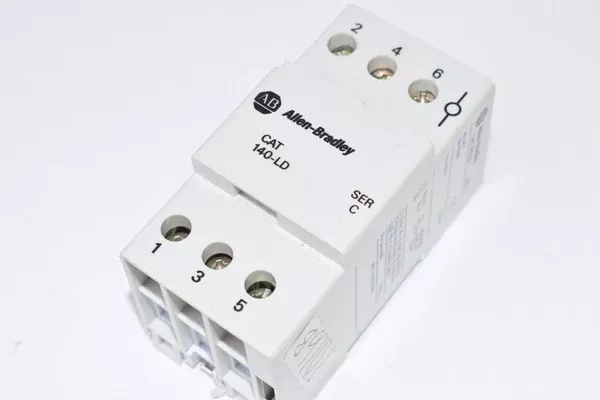 Allen Bradley CAT No. 140-LD, SER. C Three-Phase Terminal Bottom Feed