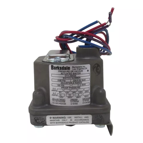 Barksdale | D1H-A80SS | Diaphragm Pressure Switch