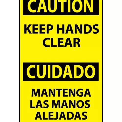 bilingual-machine-labels-caution-keep-hands-clear Bilingual Machine Labels - Caution Keep Hands Clear