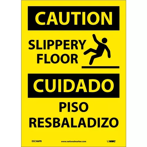 bilingual-vinyl-sign-caution-slippery-floor Bilingual Vinyl Sign - Caution Slippery Floor