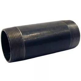 Black Pipe Nipple, 3/8 x 6-In.