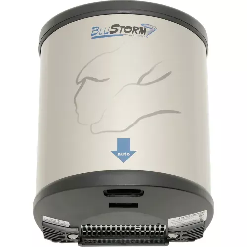 BluStorm Automatic Hand Dryer, Black/Gray Steel, 120V