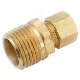 brass-compression-connector-lead-free-3-8-x-1-4-in-mpt Brass Compression Connector, Lead-Free, 3/8 x 1/4-In. MPT