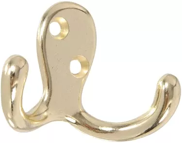 BRASS PLATED CLOTH HOOK