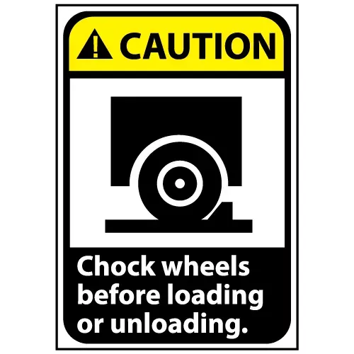 caution-sign-14x10-rigid-plastic-chock-wheels-before-loading Caution Sign 14x10 Rigid Plastic - Chock Wheels Before Loading