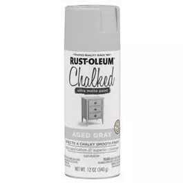 chalked-spray-paint-ultra-matte-aged-gray-12-oz Chalked Spray Paint, Ultra Matte, Aged Gray, 12-oz.