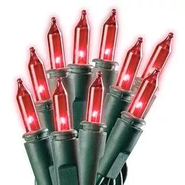 christmas-light-set-mini-red-100-ct Christmas Light Set, Mini, Red, 100-Ct.
