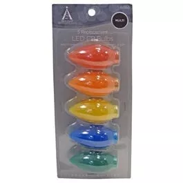 christmas-lights-led-replacement-bulb-c9-multi-color-ceramic-5-pk Christmas Lights LED Replacement Bulb, C9, Multi-Color Ceramic, 5-Pk.