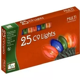 christmas-lights-set-multi-color-c9-transparent-25-ct Christmas Lights Set, Multi-Color, C9 Transparent, 25-Ct.