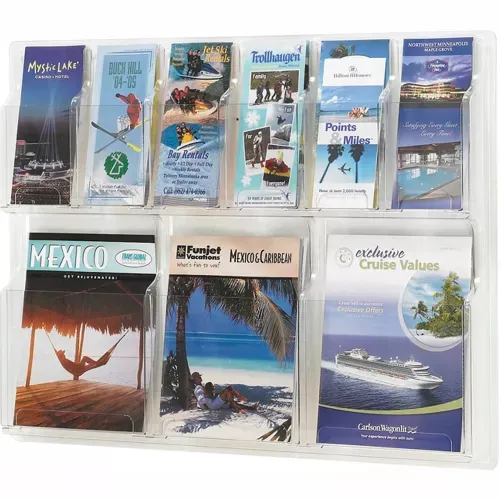 clear-3-magazine-6-pamphlet-display Clear 3 Magazine and 6 Pamphlet Display