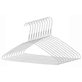 Clothes Hangers, Chrome, 10-Pk.