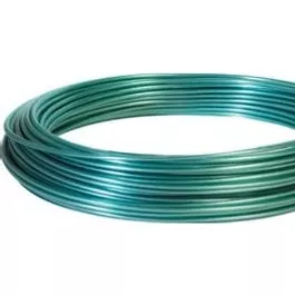 Clothesline Wire, Green Vinyl Jacketed, 100-Ft.