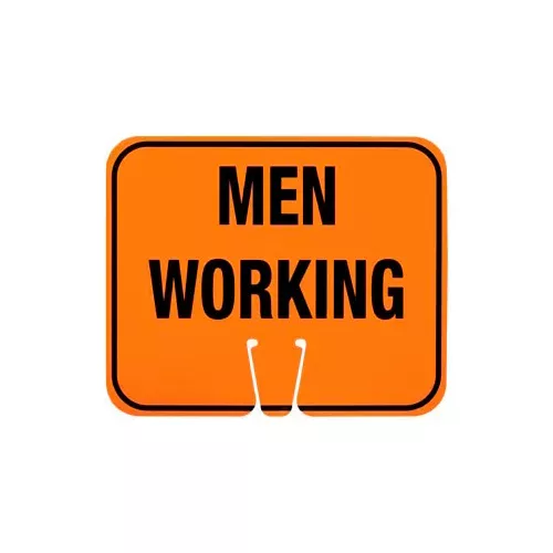 cone-sign-men-working Cone Sign - Men Working