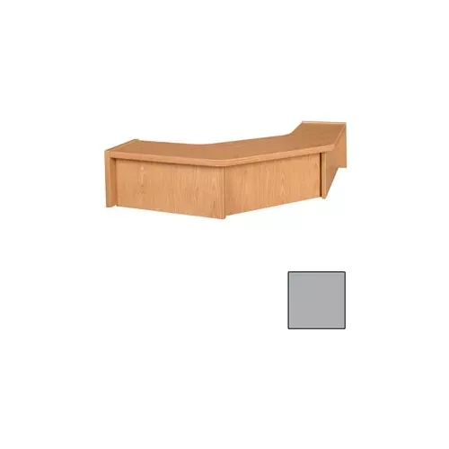 corner-riser-36-1-4-w-x-36-1-4-d-x-10-h-gray Corner Riser - 36-1/4"W x 36-1/4"D x 10"H Gray