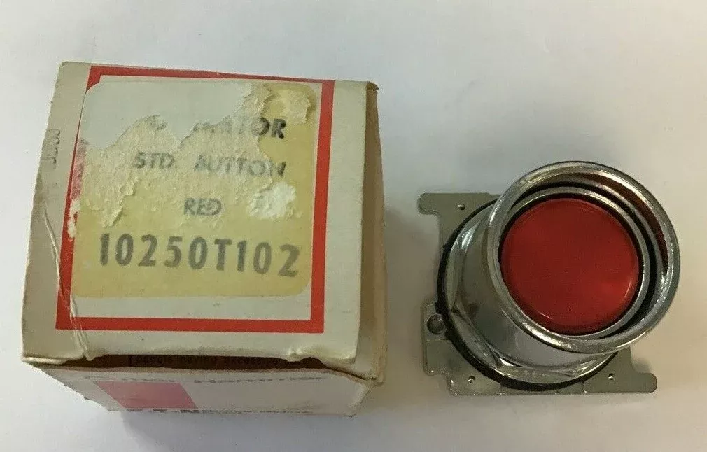 CUTLER-HAMMER 10250T102 PUSHBUTTON OPERATOR RED W/EXTENDED SHROUD