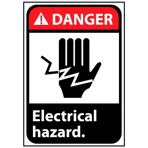 danger-sign-10x7-rigid-plastic-electrical-hazard Danger Sign 10x7 Rigid Plastic - Electrical Hazard