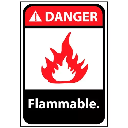 danger-sign-14x10-aluminum-flammable Danger Sign 14x10 Aluminum - Flammable