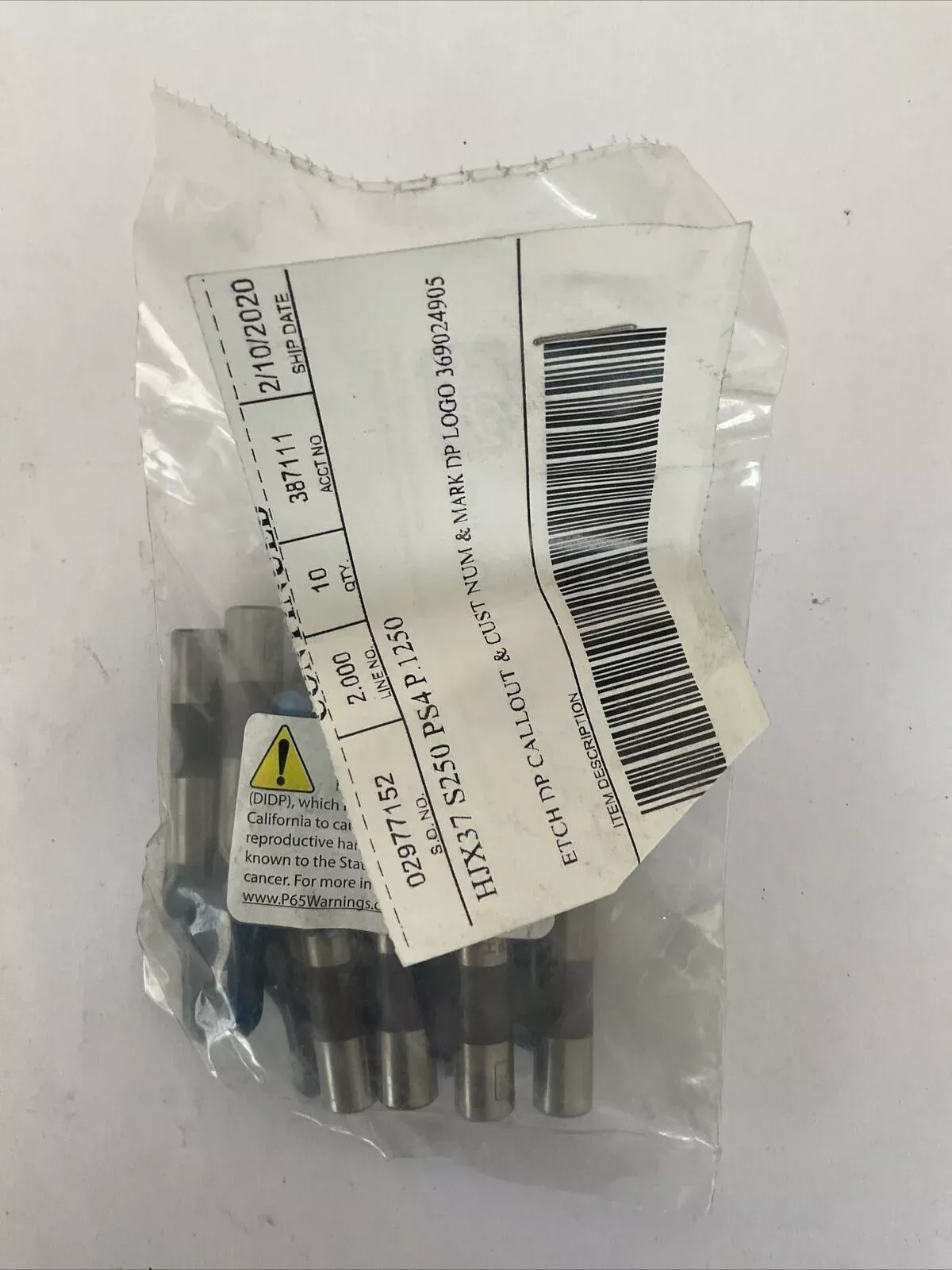 dayton-hjx-37-s250-ps4-p-1250-punch-bag-10 DAYTON HJX 37 S250 PS4 P.1250 PUNCH (BAG OF 10)